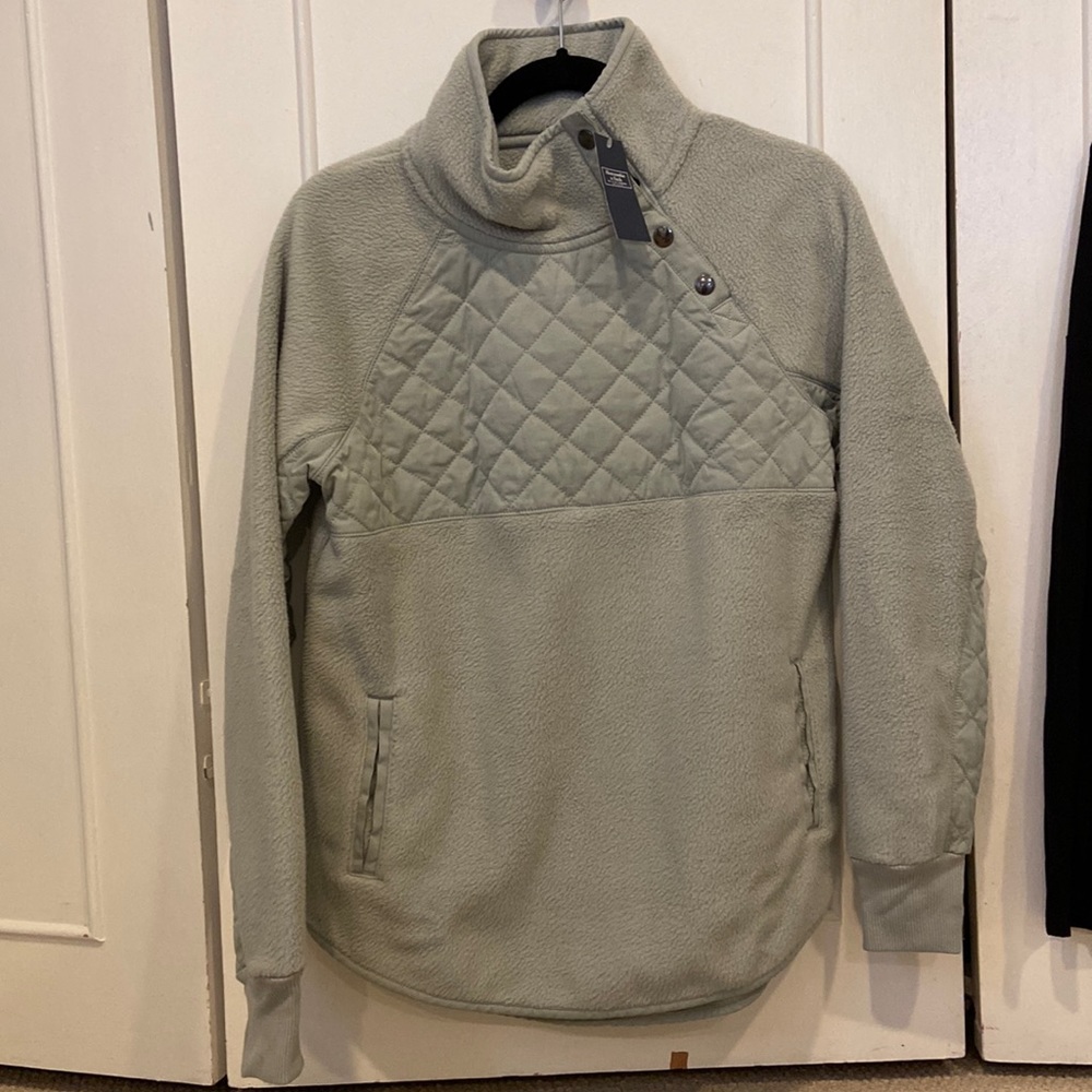 Abercrombie Asymmetrical Snap-Up Fleece